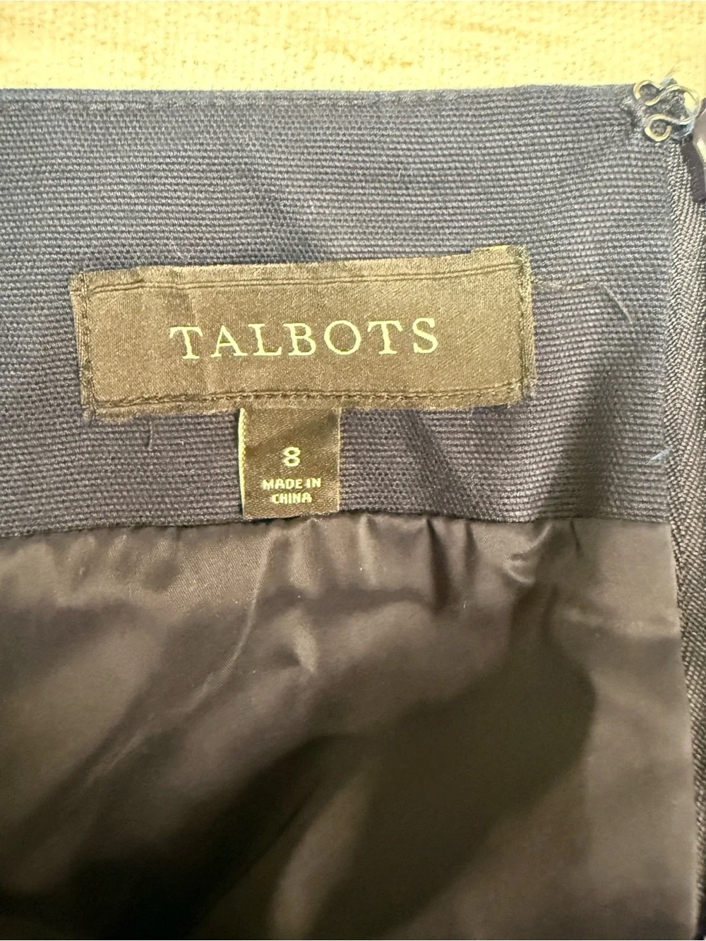 Talbots Women’s Size 8 Navy Blue Pencil Skirt